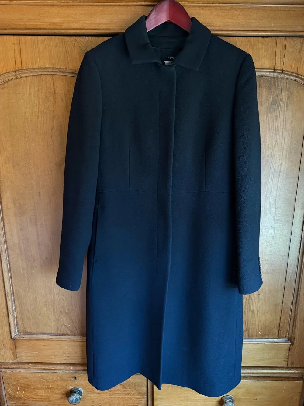 J. Crew Black Women Single-Breasted Wool Pea Coat